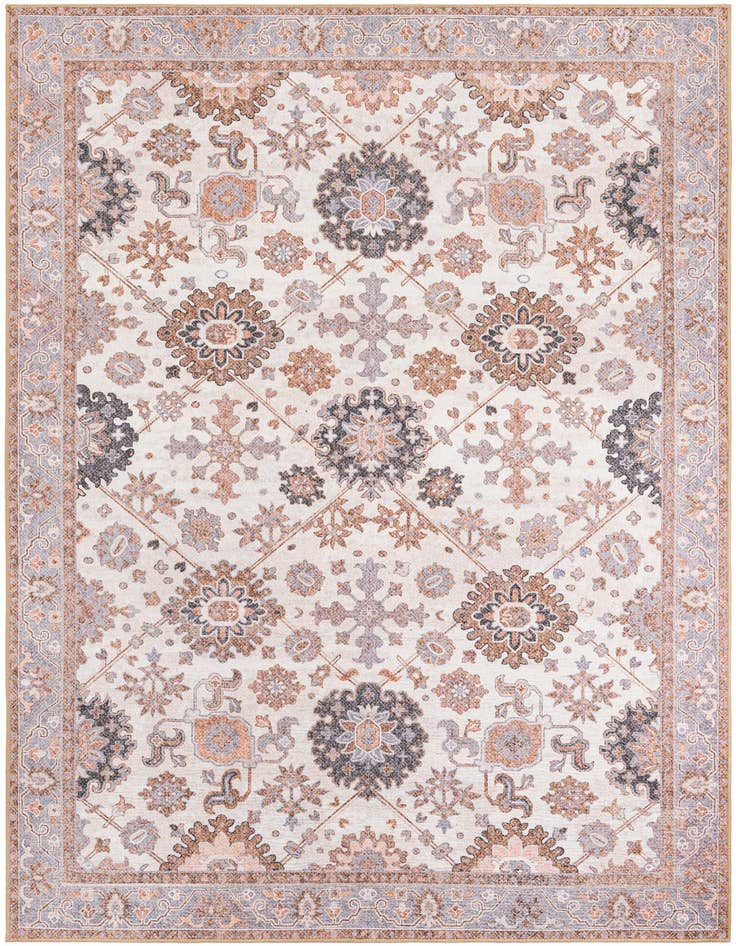 Detail image of 6' 1 x 9' Washable Timeless Rug