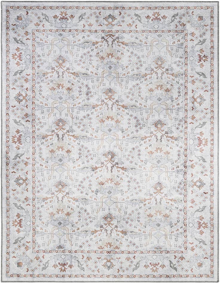 Detail image of 6' 1 x 9' Washable Timeless Rug