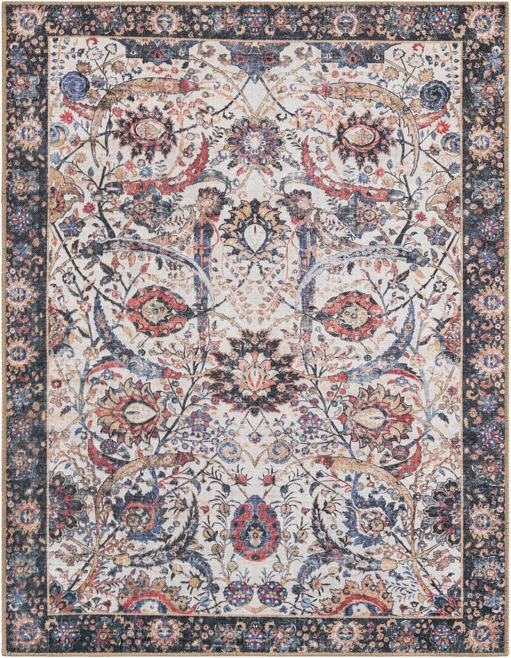 Detail image of 4' 1 x 6' 1 Washable Timeless Rug