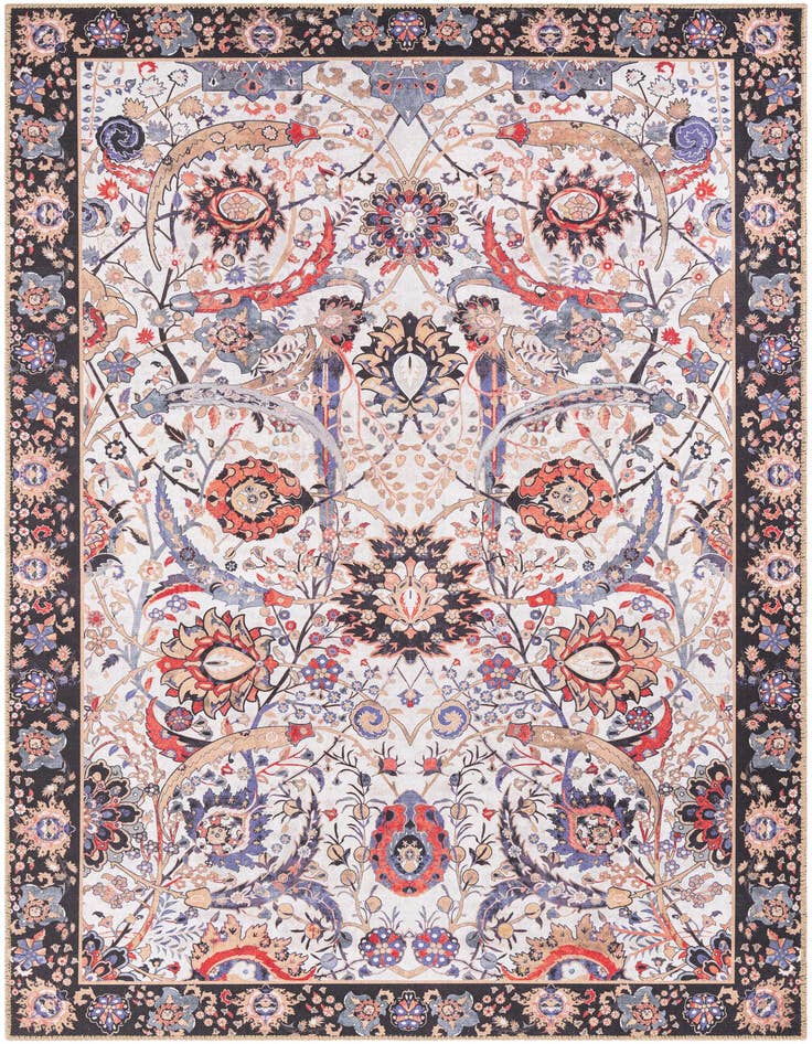 Detail image of 5' 1 x 8' Washable Timeless Rug