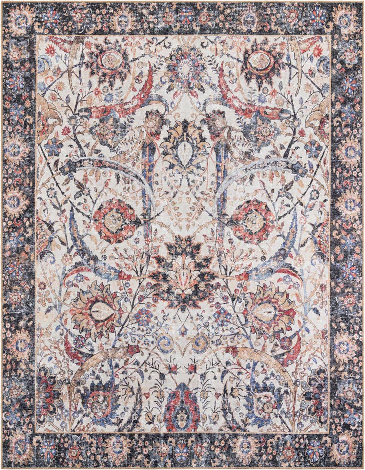 Detail image of 7' 10 x 10' Washable Timeless Rug