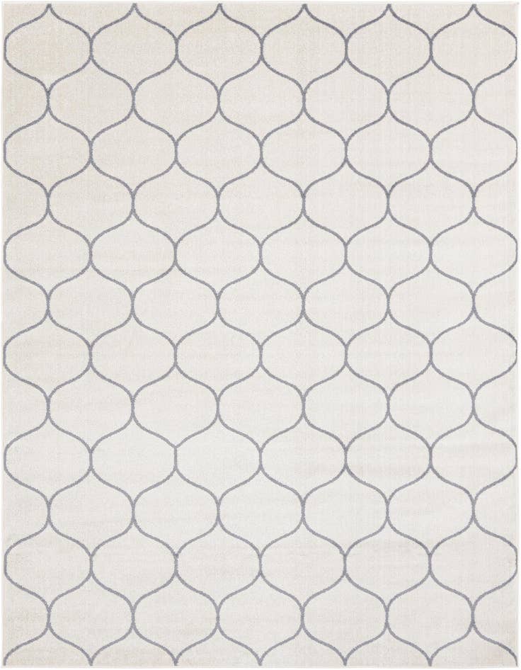 Detail image of 7' 10 x 11' Trellis Frieze Rug