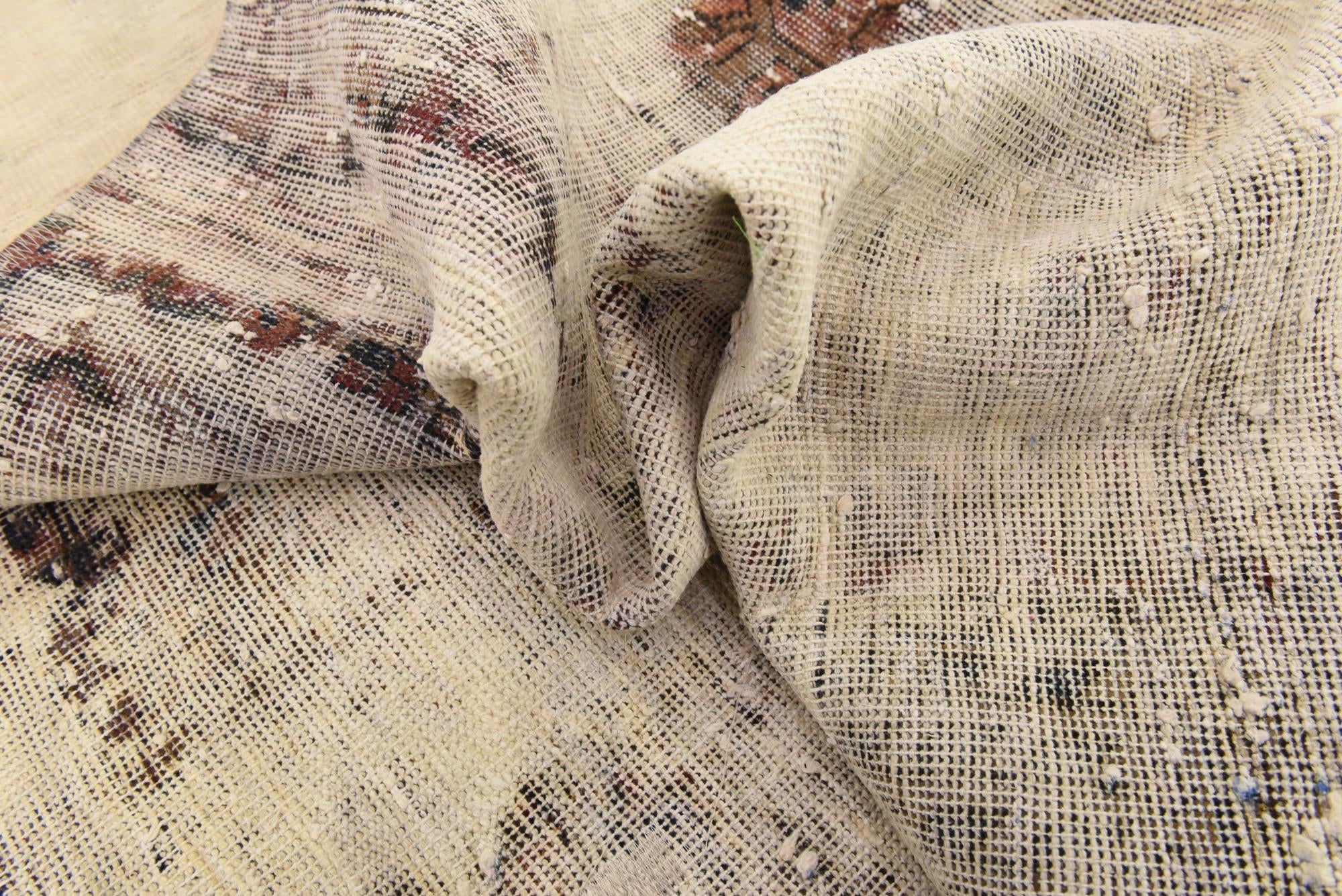 5' x 9' 3 Hand Knotted Ultra Vintage Persian Wool Rug