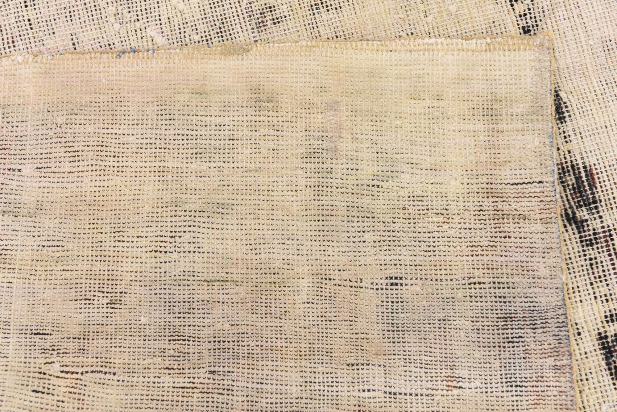 5' x 9' 3 Hand Knotted Ultra Vintage Persian Wool Rug
