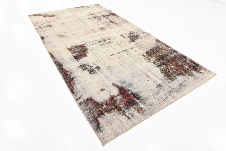 Detail image of 5' x 9' 3 Hand Knotted Ultra Vintage Persian Wool Rug