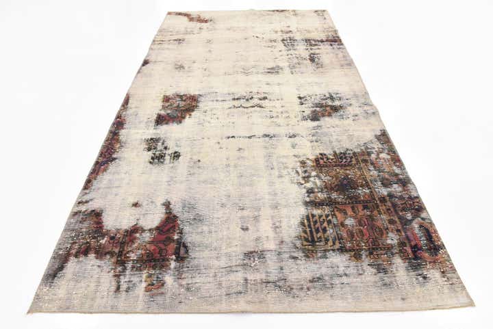5' x 9' 3 Hand Knotted Ultra Vintage Persian Wool Rug