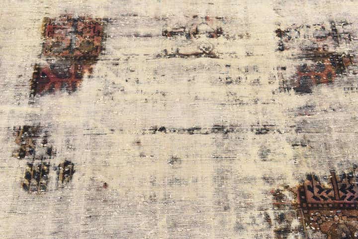 5' x 9' 3 Hand Knotted Ultra Vintage Persian Wool Rug