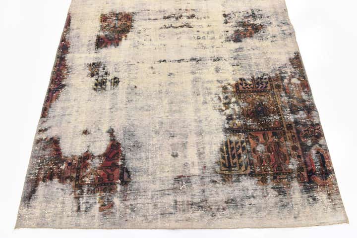 5' x 9' 3 Hand Knotted Ultra Vintage Persian Wool Rug