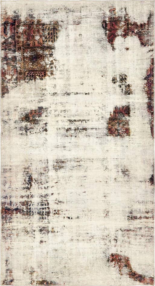 Detail image of 5' x 9' 3 Hand Knotted Ultra Vintage Persian Wool Rug