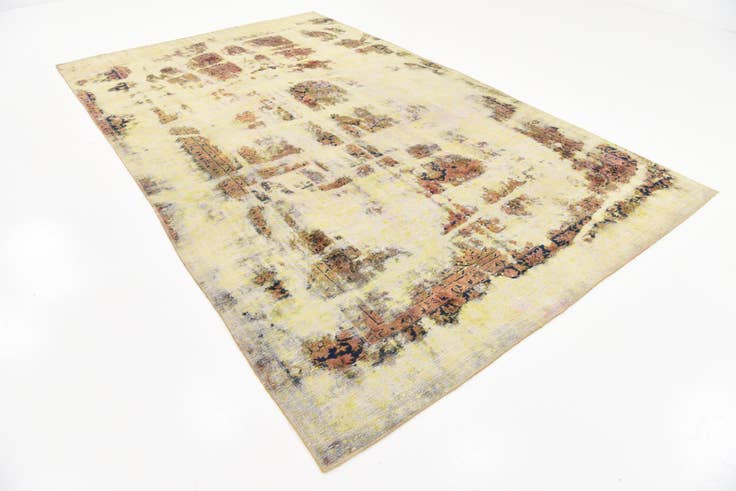 Detail image of 6' 9 x 11' 2 Hand Knotted Ultra Vintage Persian Wool Rug