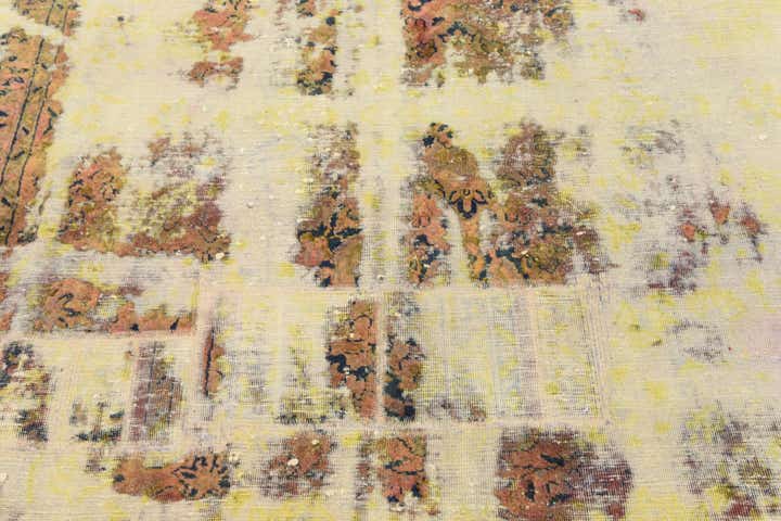 6' 9 x 11' 2 Hand Knotted Ultra Vintage Persian Wool Rug