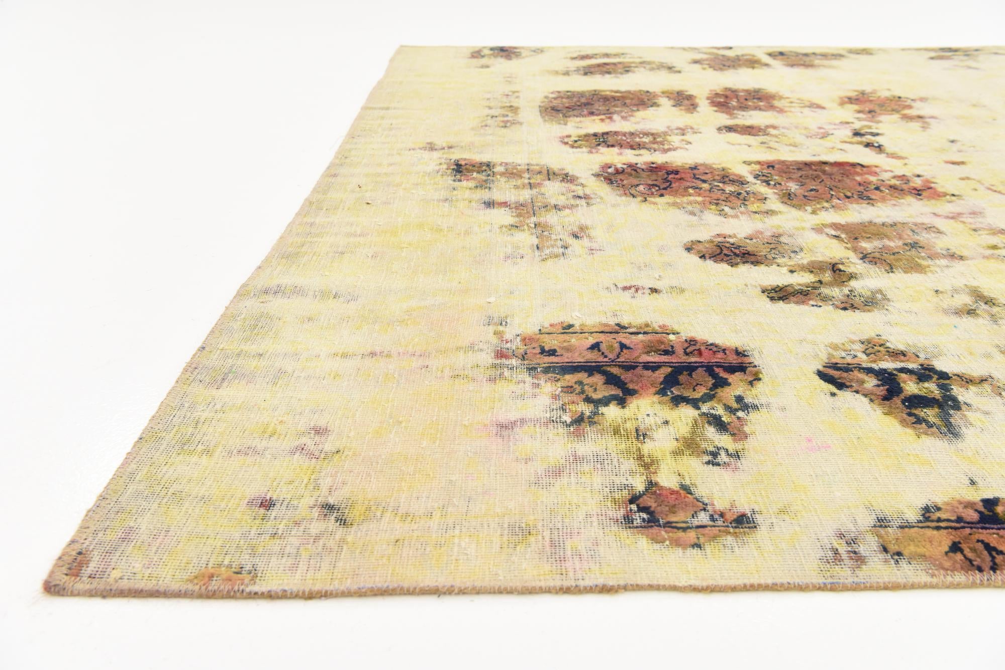 6' 9 x 11' 2 Hand Knotted Ultra Vintage Persian Wool Rug