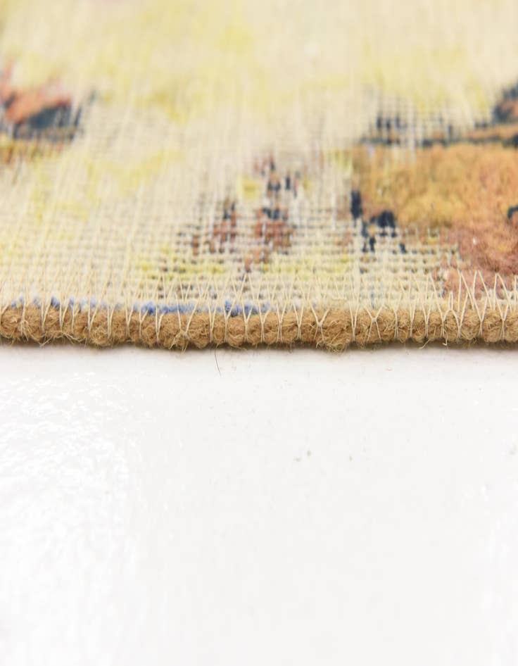 Detail image of 6' 9 x 11' 2  Hand Knotted Ultra Vintage Persian Wool Rug