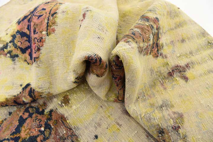 6' 9 x 11' 2 Hand Knotted Ultra Vintage Persian Wool Rug