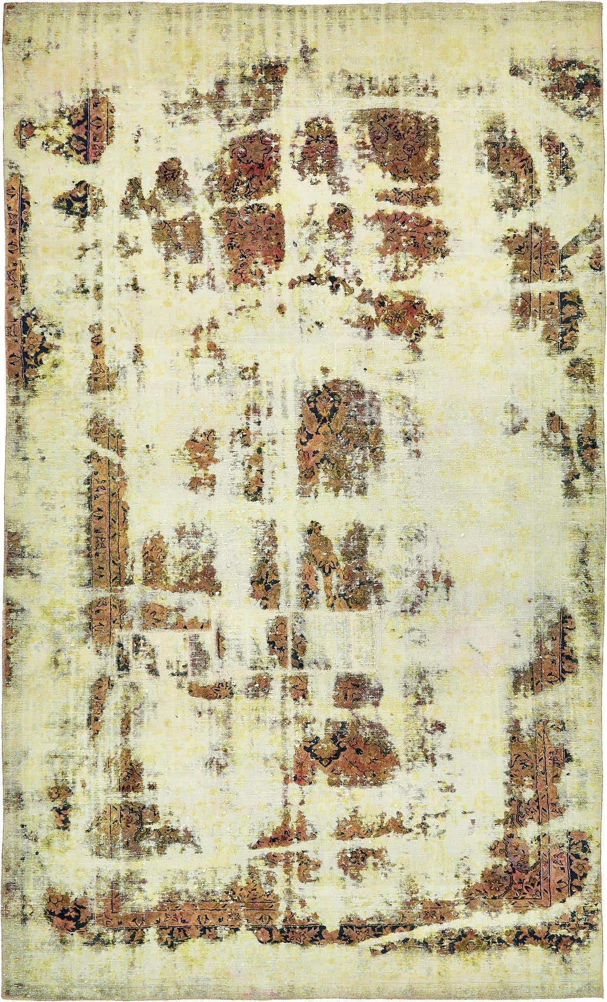 6' 9 x 11' 2 Hand Knotted Ultra Vintage Persian Wool Rug