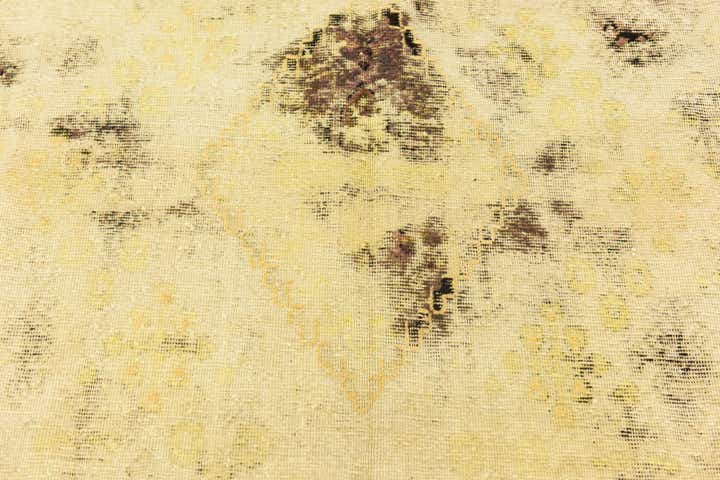6' 9 x 9' 9 Hand Knotted Ultra Vintage Persian Wool Rug