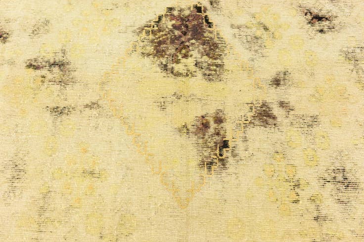 Detail image of 6' 9 x 9' 9 Hand Knotted Ultra Vintage Persian Wool Rug