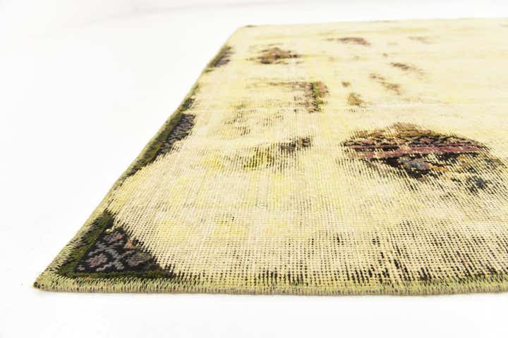 6' 9 x 9' 9 Hand Knotted Ultra Vintage Persian Wool Rug