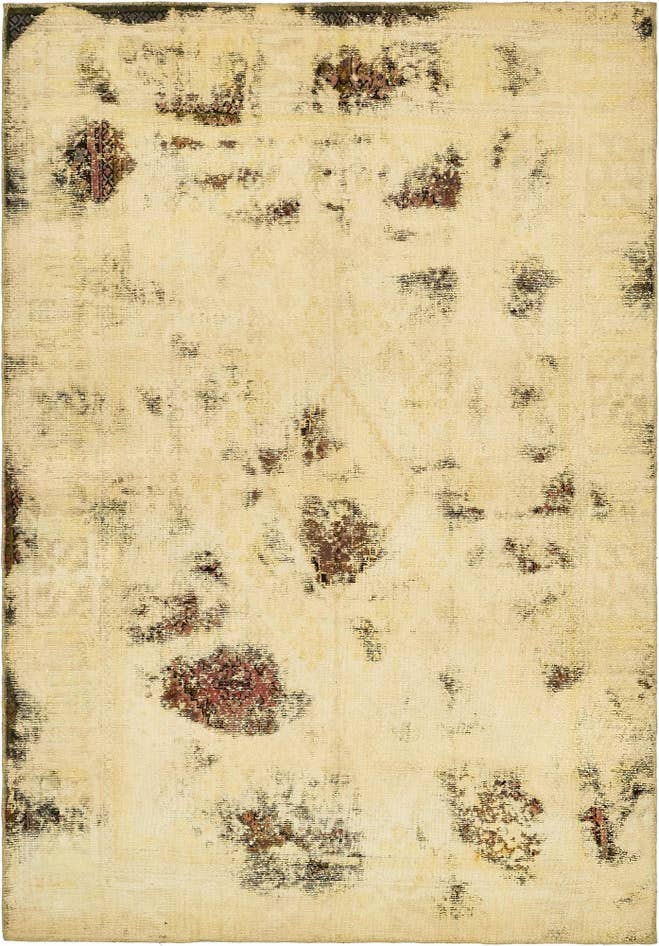 Detail image of 6' 9 x 9' 9 Hand Knotted Ultra Vintage Persian Wool Rug
