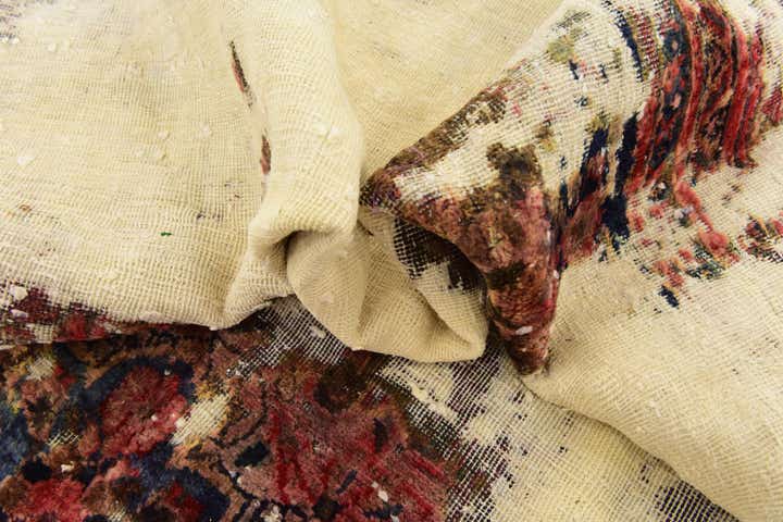 6' x 9' 10 Hand Knotted Ultra Vintage Persian Wool Rug