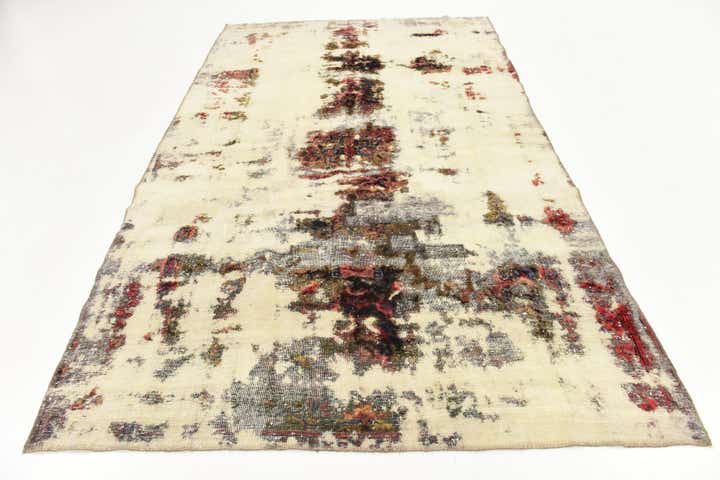 6' x 9' 10 Hand Knotted Ultra Vintage Persian Wool Rug