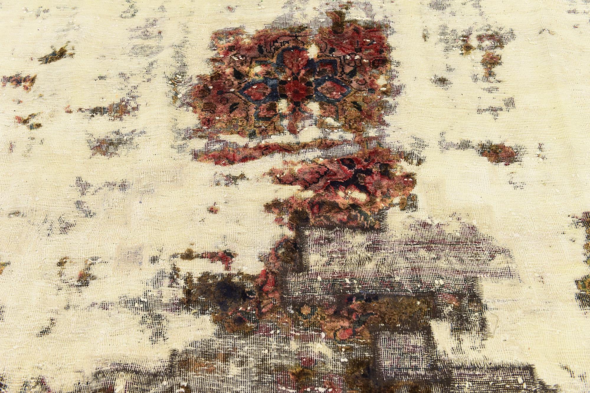 6' x 9' 10 Hand Knotted Ultra Vintage Persian Wool Rug