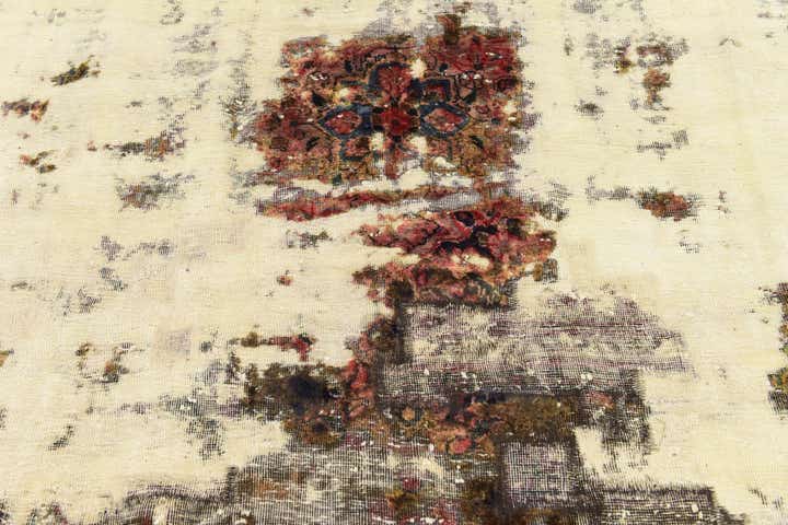 6' x 9' 10 Hand Knotted Ultra Vintage Persian Wool Rug
