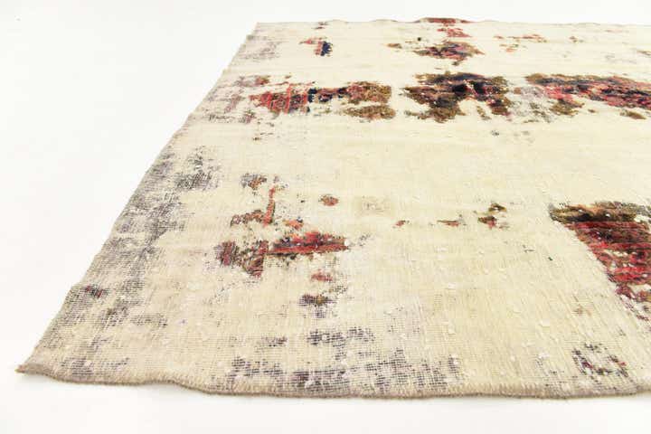 6' x 9' 10 Hand Knotted Ultra Vintage Persian Wool Rug