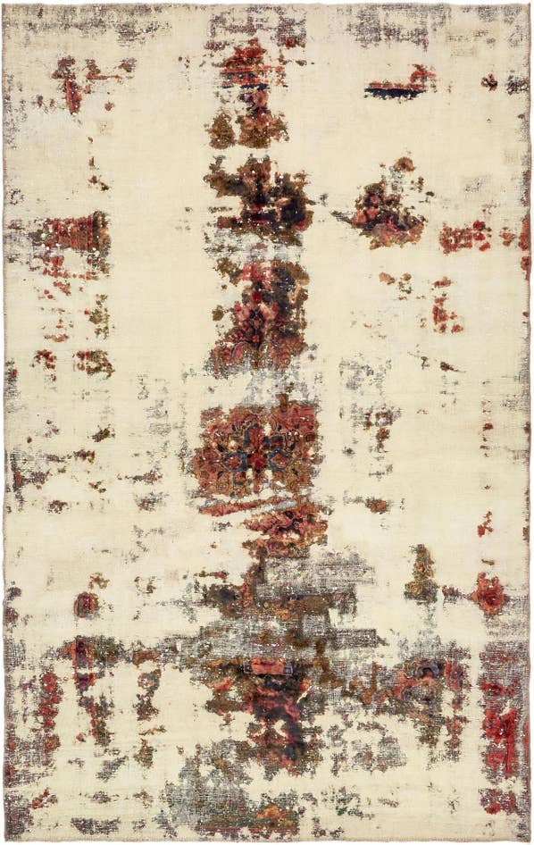 Detail image of 6' x 9' 10 Hand Knotted Ultra Vintage Persian Wool Rug