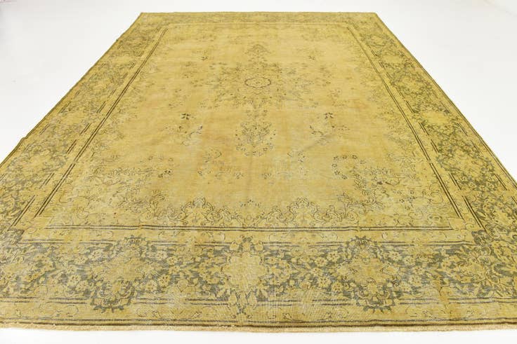 Detail image of 9' 8 x 13' 3 Hand Knotted Ultra Vintage Persian Wool Rug