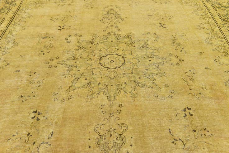 Detail image of 9' 8 x 13' 3 Hand Knotted Ultra Vintage Persian Wool Rug