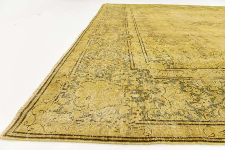 9' 8 x 13' 3 Hand Knotted Ultra Vintage Persian Wool Rug