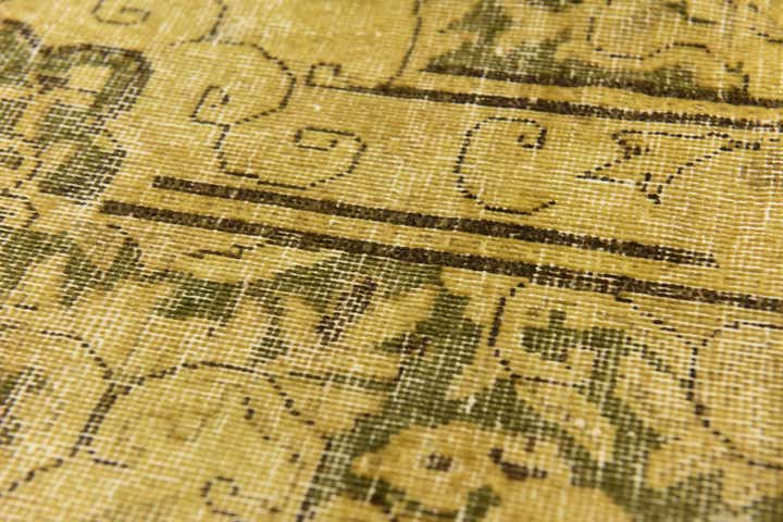 9' 8 x 13' 3 Hand Knotted Ultra Vintage Persian Wool Rug