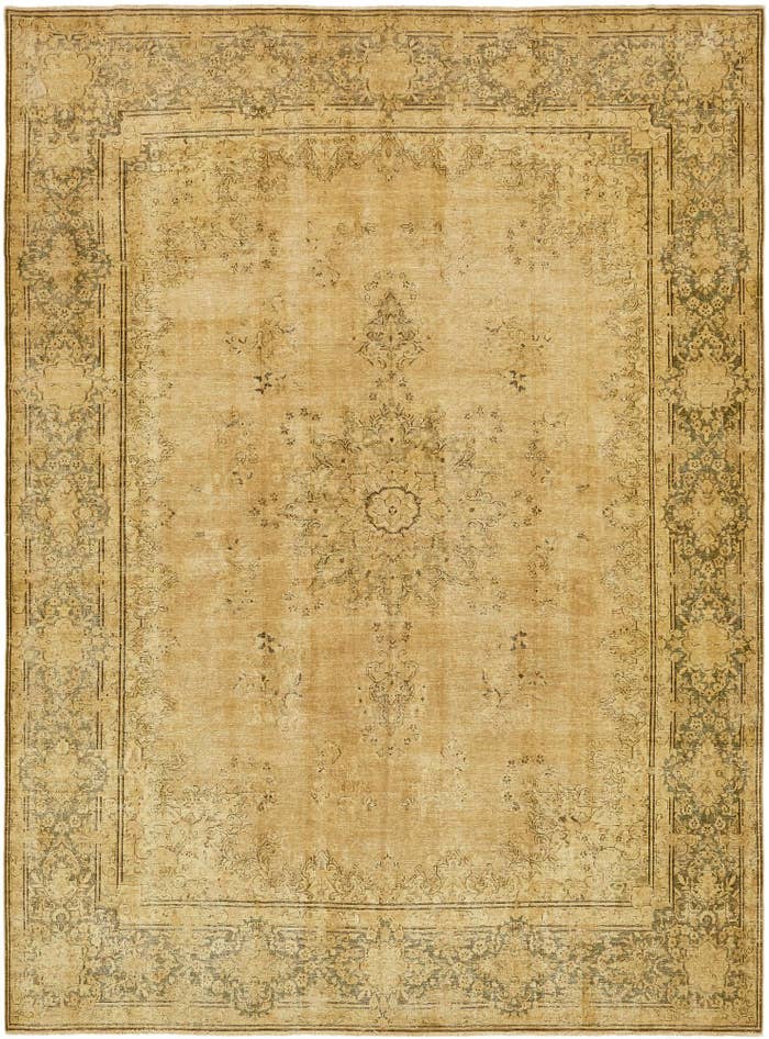 Detail image of 9' 8 x 13' 3 Hand Knotted Ultra Vintage Persian Wool Rug