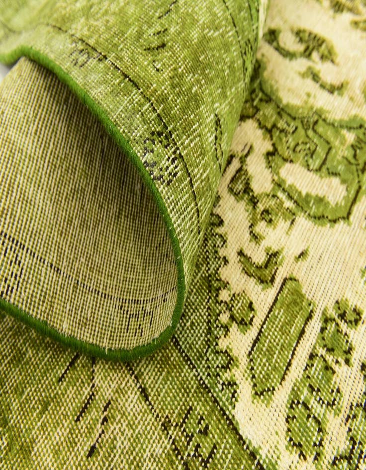 Detail image of 6' 4 x 9' 8  Hand Knotted Ultra Vintage Persian Wool Rug