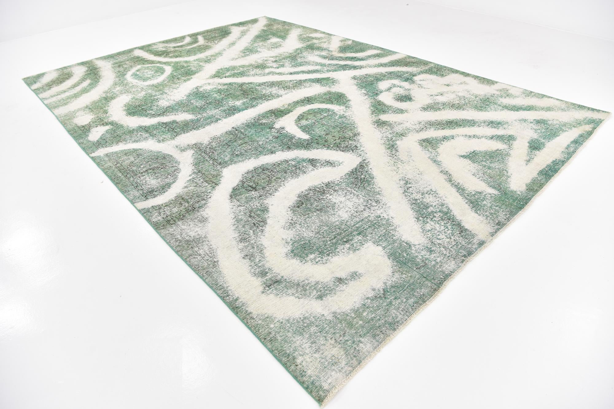 9' 6 x 13' 3 Hand Knotted Ultra Vintage Persian Wool Rug
