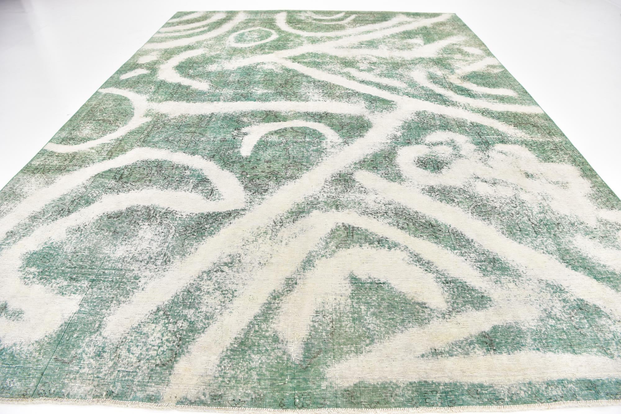 9' 6 x 13' 3 Hand Knotted Ultra Vintage Persian Wool Rug