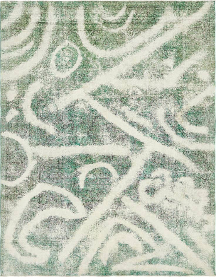 Detail image of 9' 6 x 13' 3 Hand Knotted Ultra Vintage Persian Wool Rug