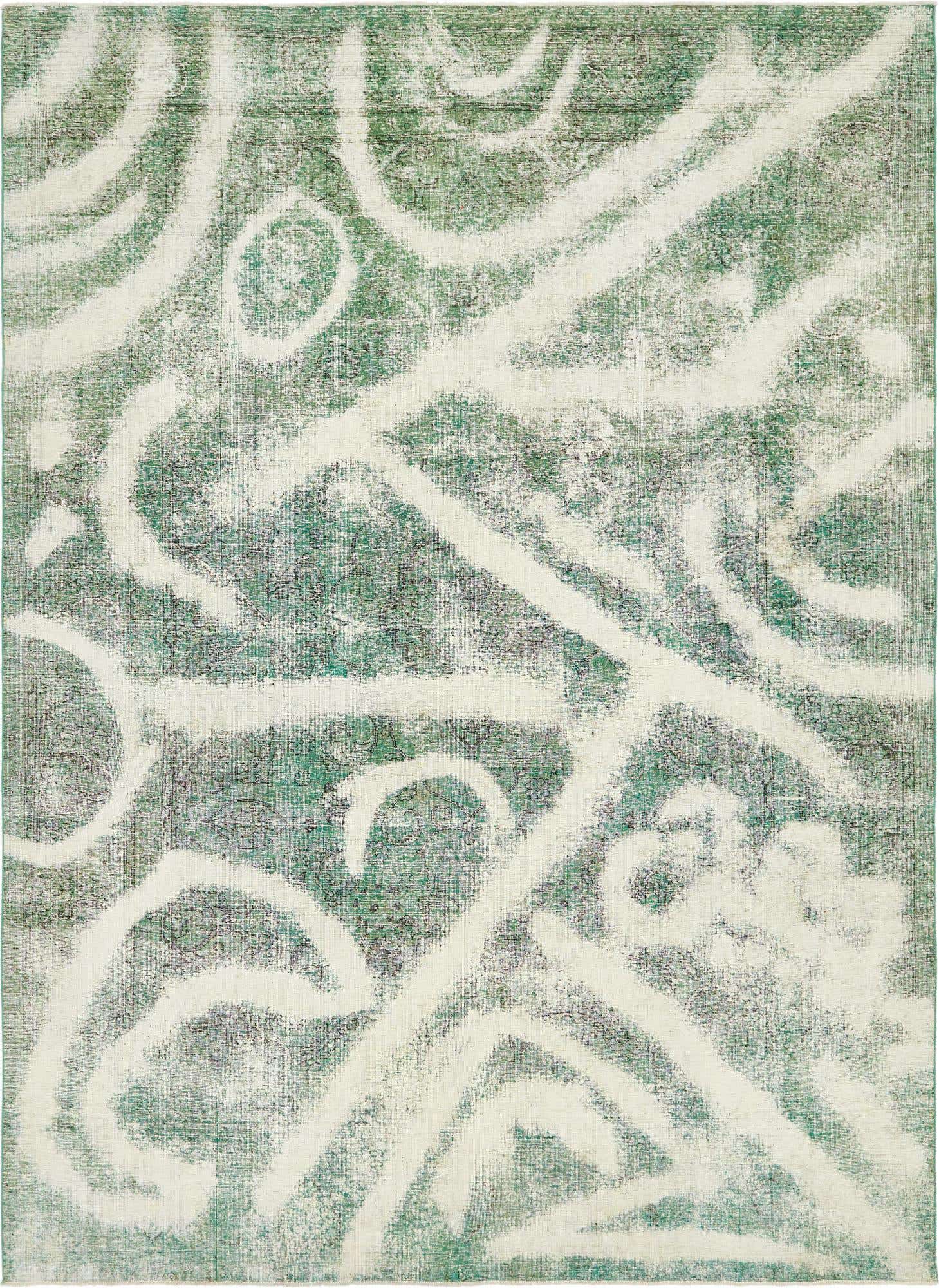 9' 6 x 13' 3 Hand Knotted Ultra Vintage Persian Wool Rug