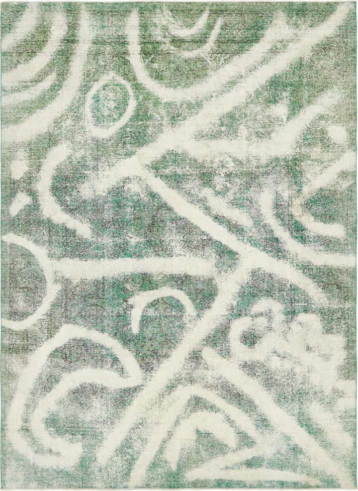 9' 6 x 13' 3 Hand Knotted Ultra Vintage Persian Wool Rug