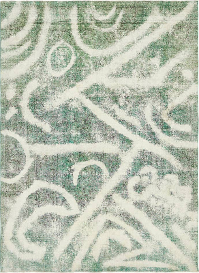 Detail image of 9' 6 x 13' 3 Hand Knotted Ultra Vintage Persian Wool Rug