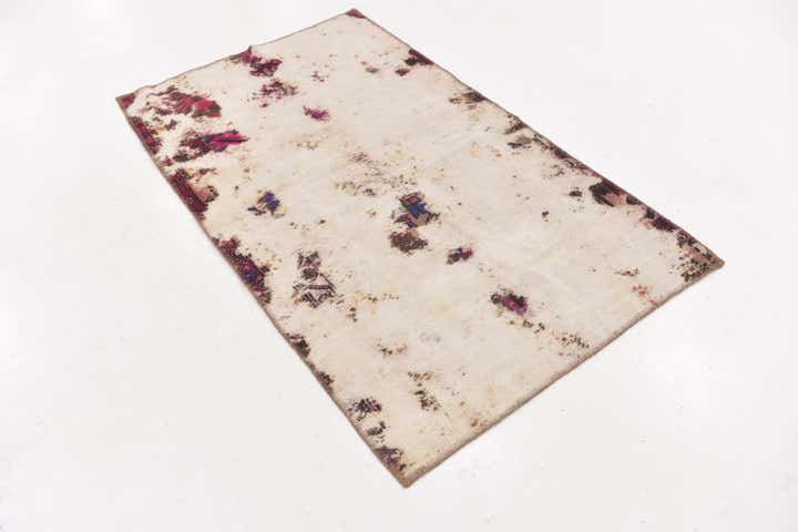 3' 4 x 5' 7 Hand Knotted Ultra Vintage Persian Wool Rug