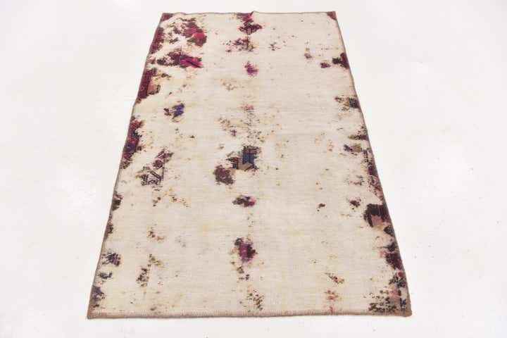 3' 4 x 5' 7 Hand Knotted Ultra Vintage Persian Wool Rug