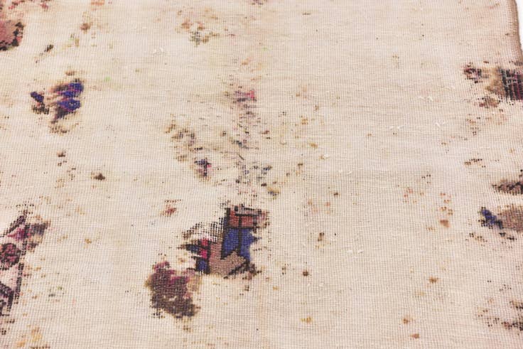 Detail image of 3' 4 x 5' 7 Hand Knotted Ultra Vintage Persian Wool Rug