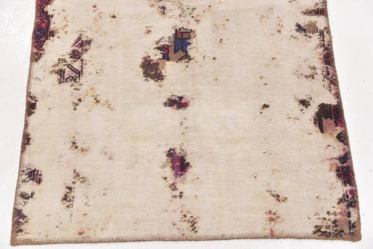 Detail image of 3' 4 x 5' 7 Hand Knotted Ultra Vintage Persian Wool Rug