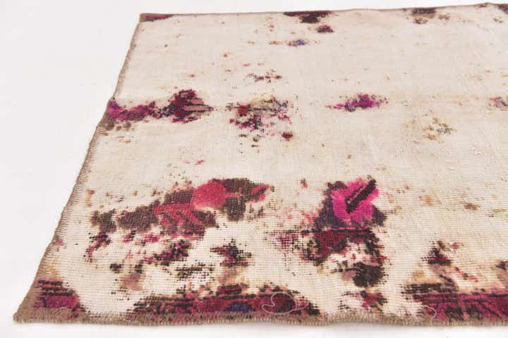 3' 4 x 5' 7 Hand Knotted Ultra Vintage Persian Wool Rug