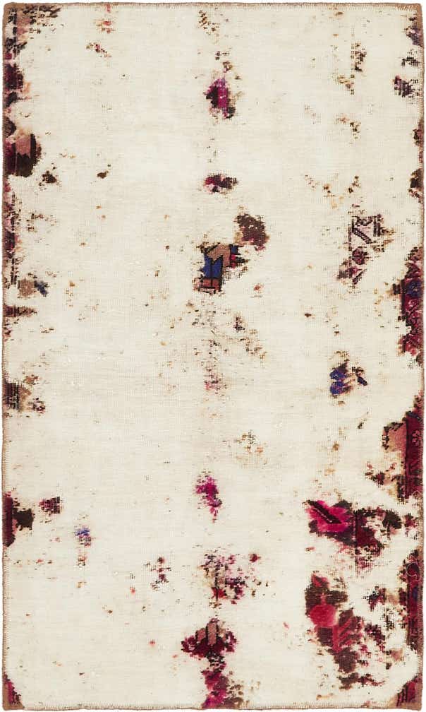3' 4 x 5' 7 Hand Knotted Ultra Vintage Persian Wool Rug