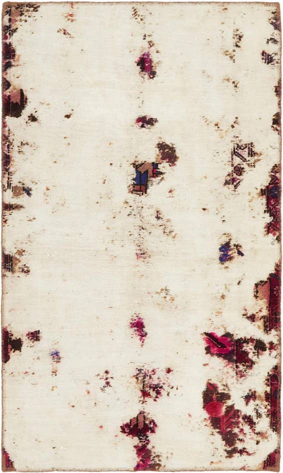 Detail image of 3' 4 x 5' 7 Hand Knotted Ultra Vintage Persian Wool Rug