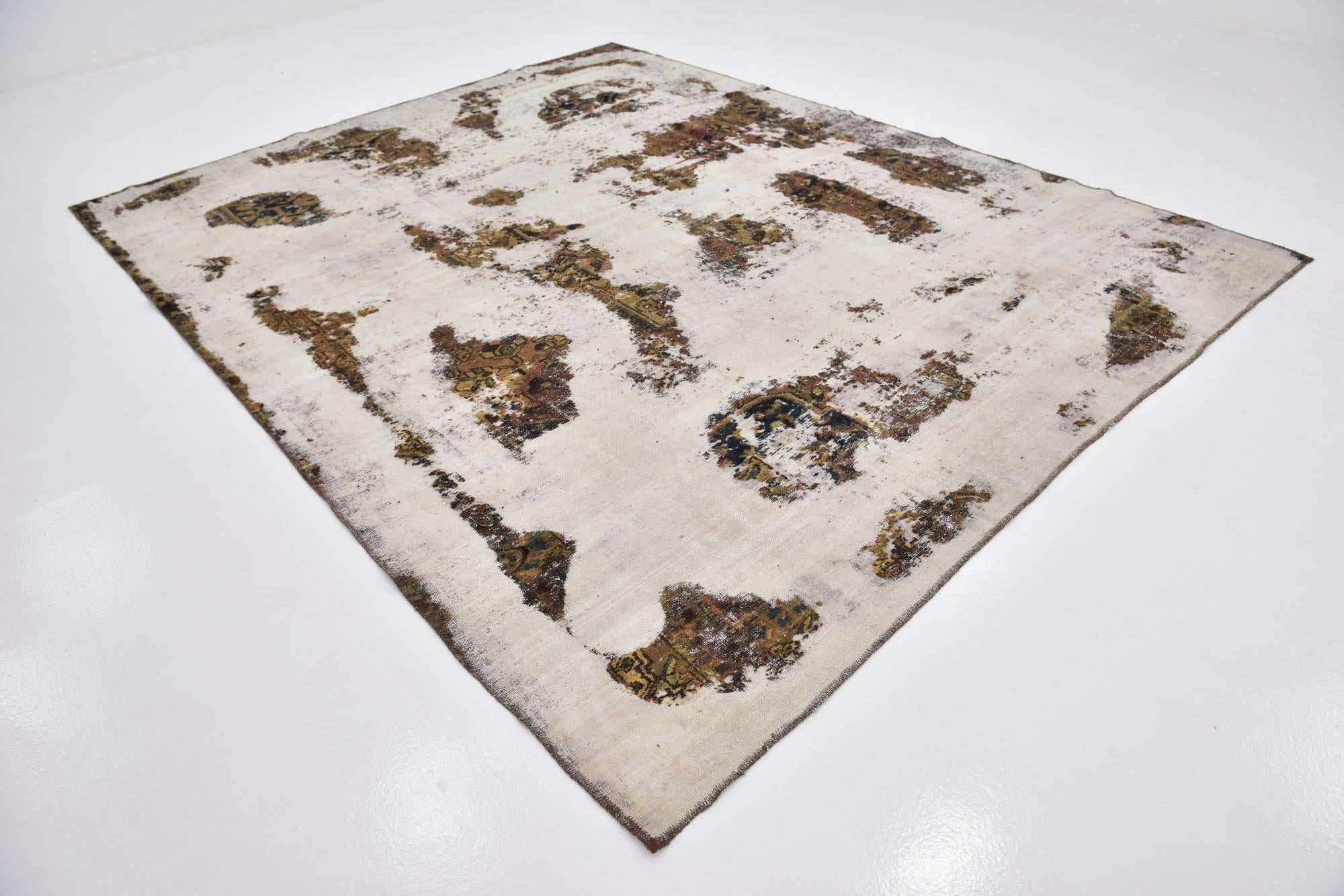 8' 5 x 10' 8 Hand Knotted Ultra Vintage Persian Wool Rug