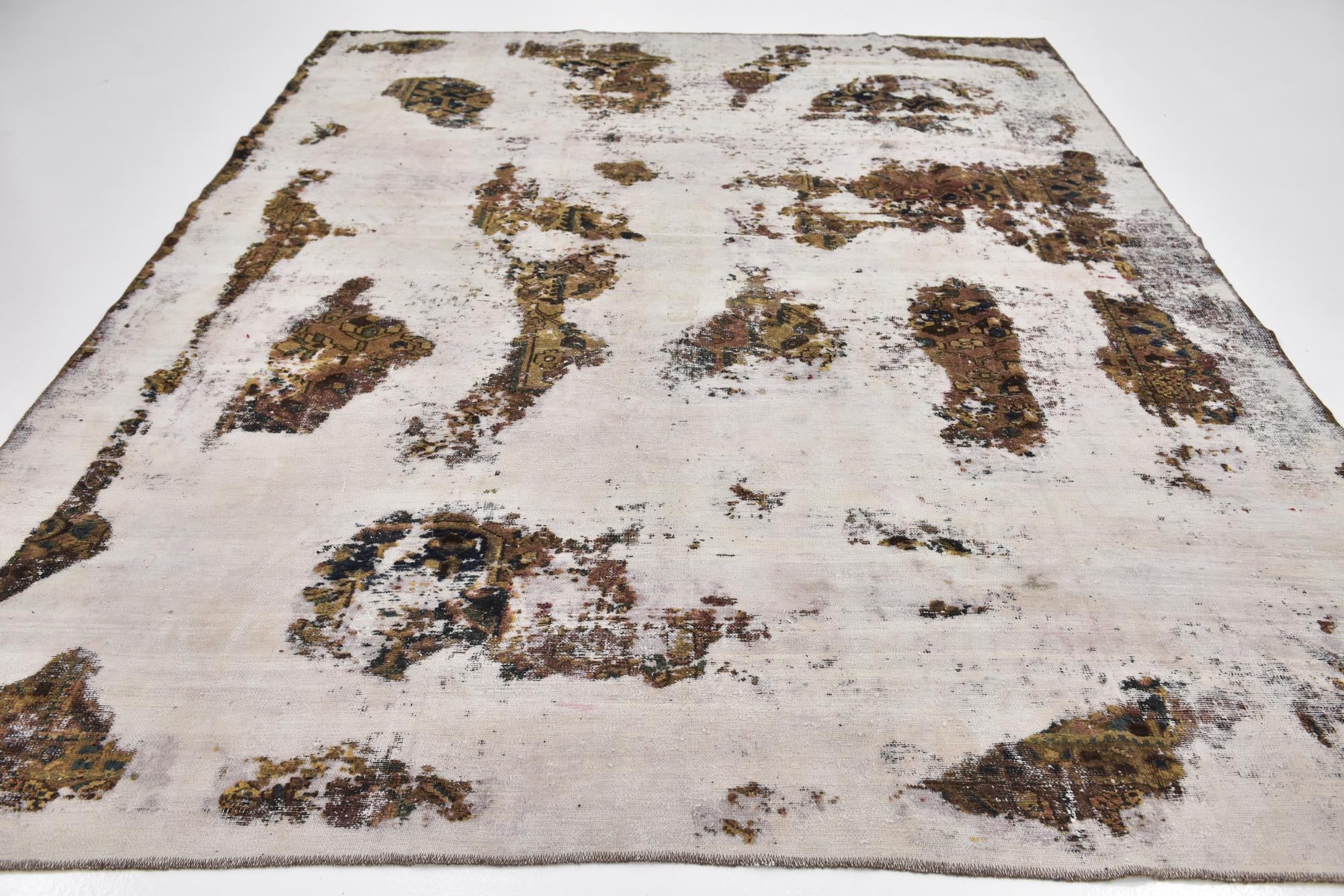 8' 5 x 10' 8 Hand Knotted Ultra Vintage Persian Wool Rug